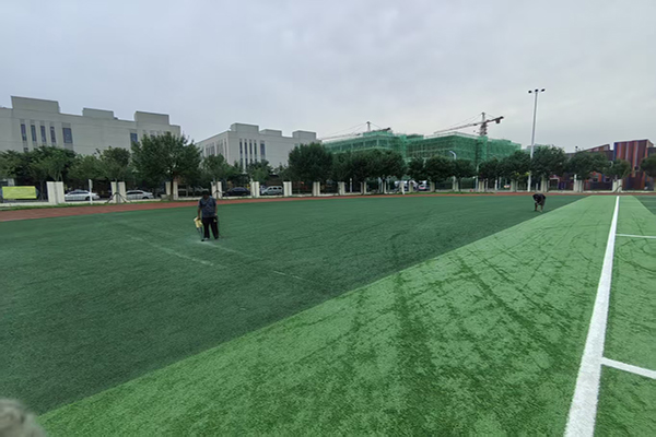 户外足球场人造草坪修补 铺设